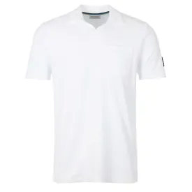 Sandbanks Resort Terry Towelling Polo Shirt in White