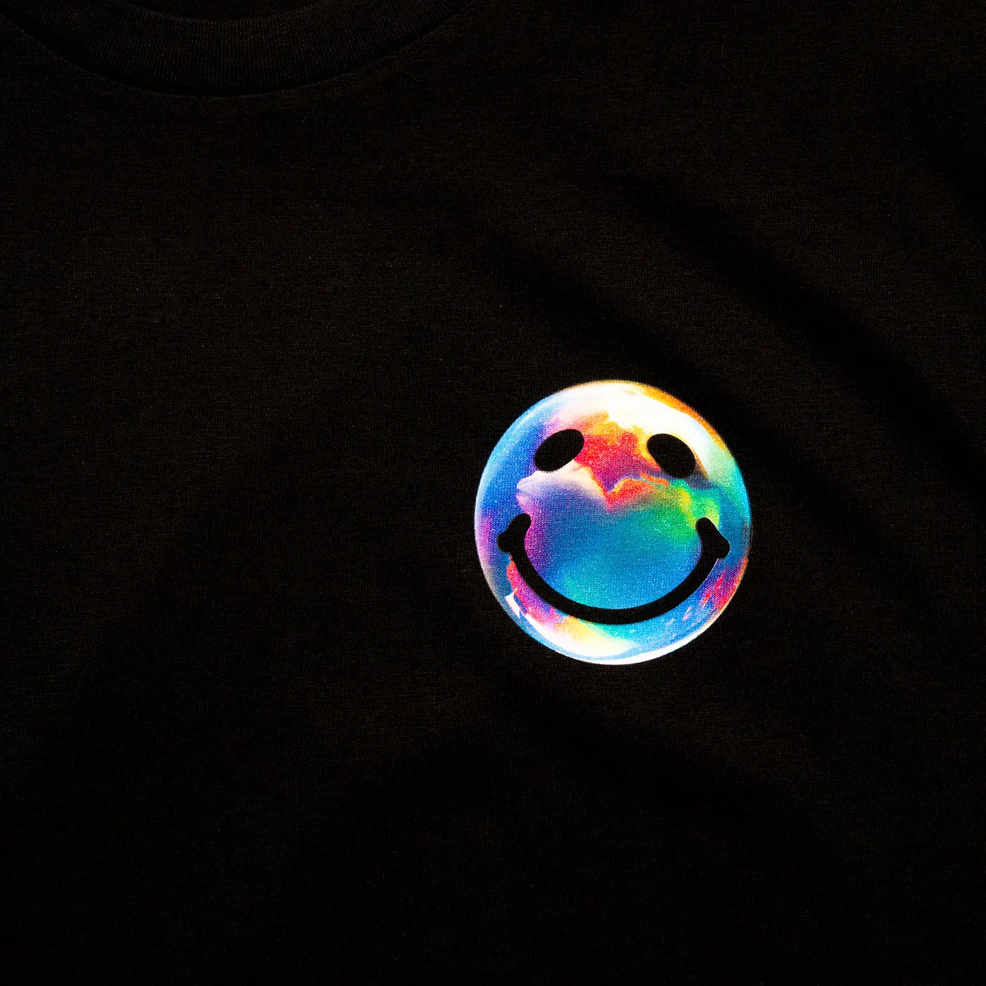 Side Smiley Pressure - Tshirt - Black