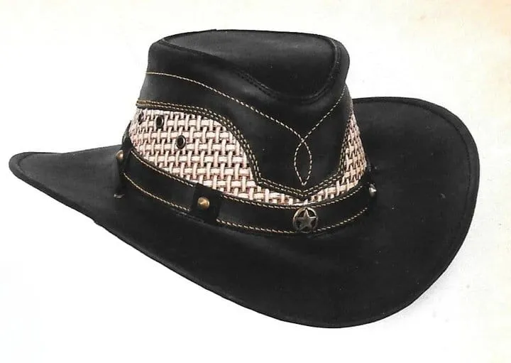 Stone Hats Genuine Leather Cowboy Hat TOM-7102