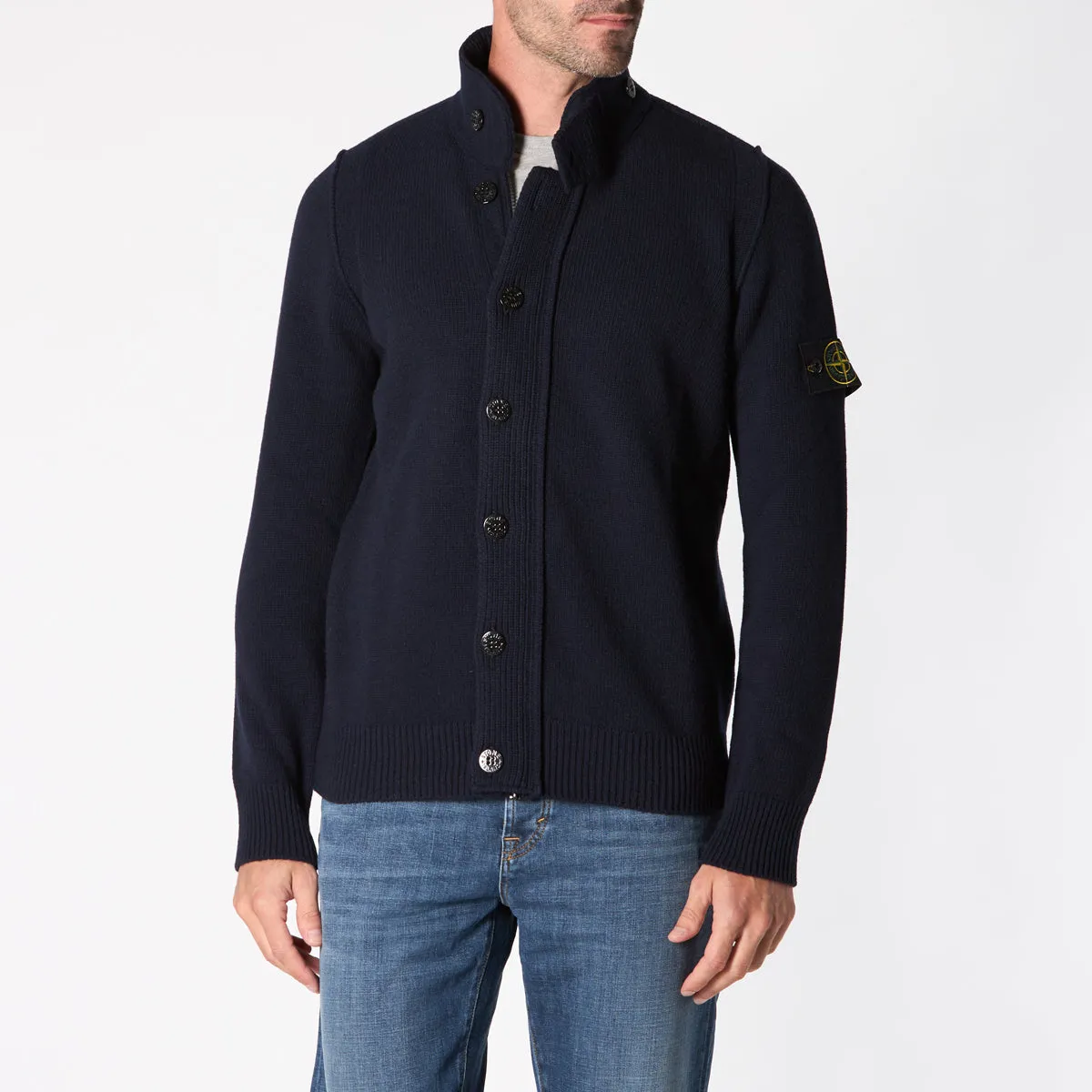 STONE ISLAND CARDIGAN 8115547A3 A0020 BLUE