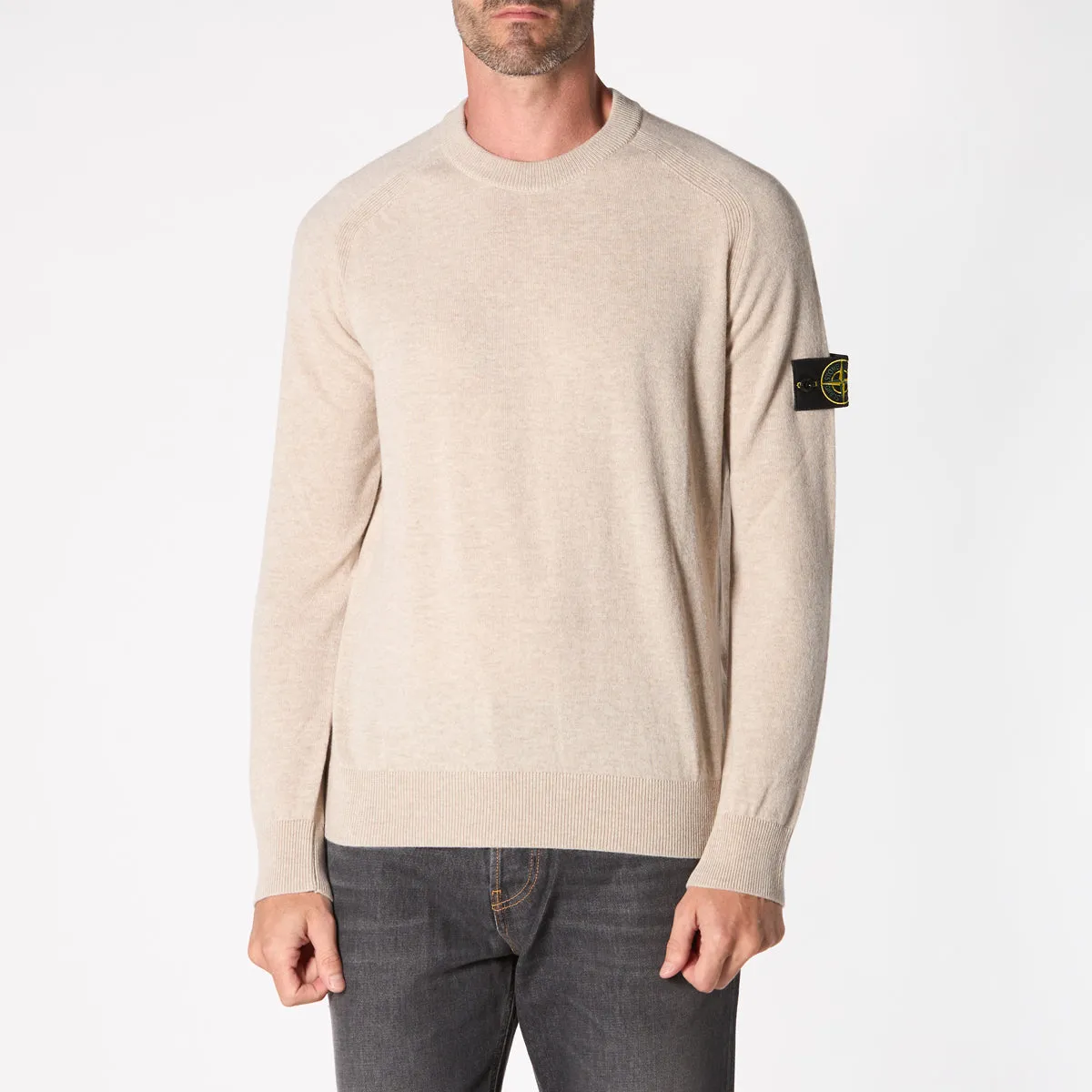 STONE ISLAND SWEATER 8115545B4 V0M97 BEIGE