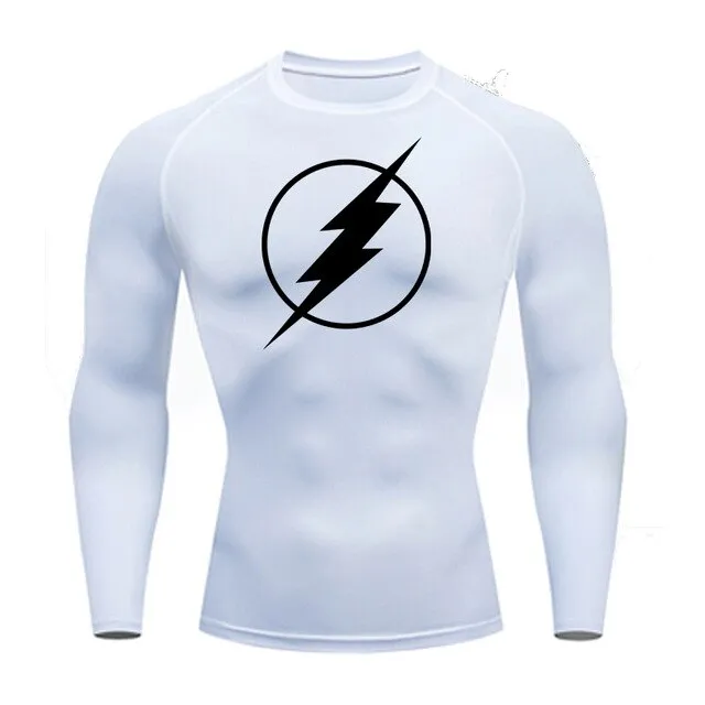 Super hero flash Quick-drying Compression Men Sports Suit