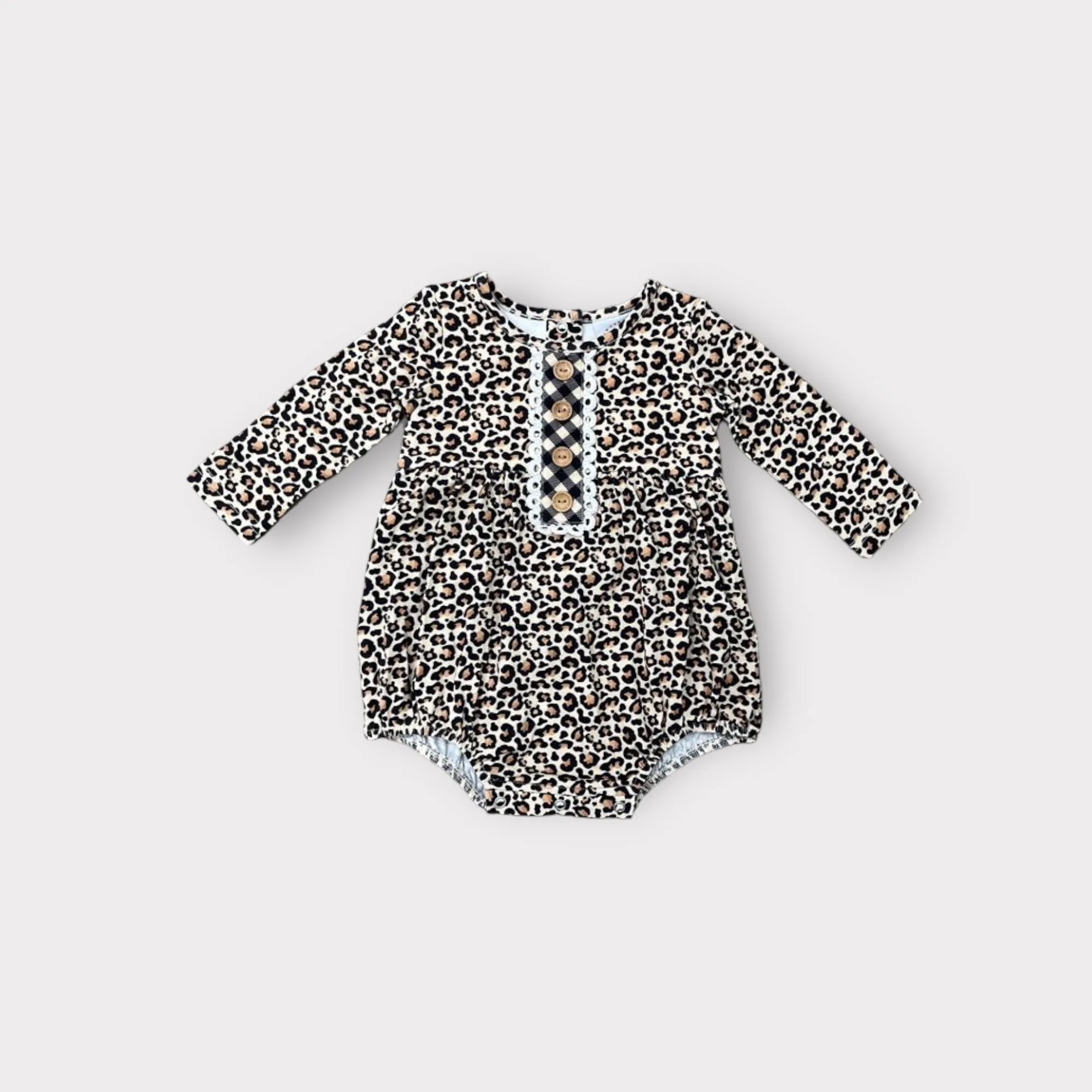 Swoon Baby Clothing Leopard Petal Bubble