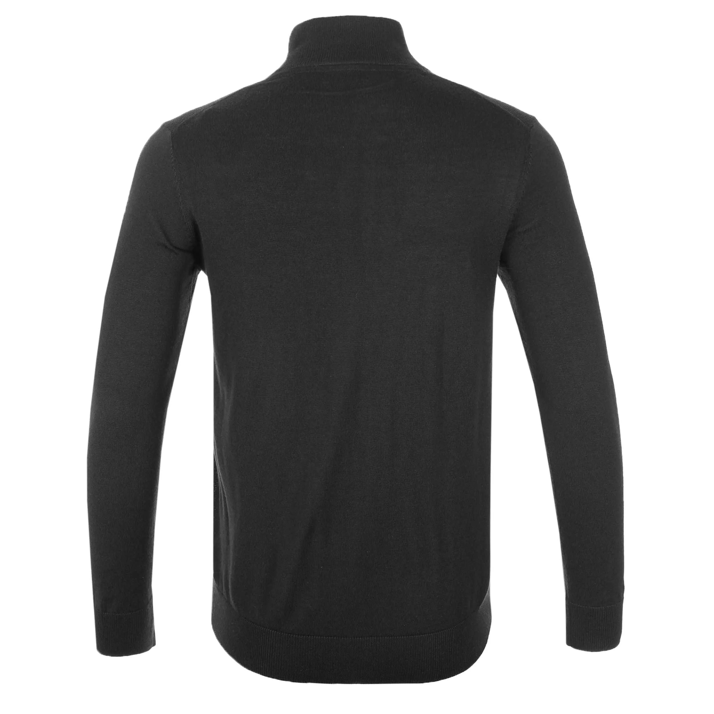 Thomas Maine 3 Button Funnel Neck Knitwear in Charcoal