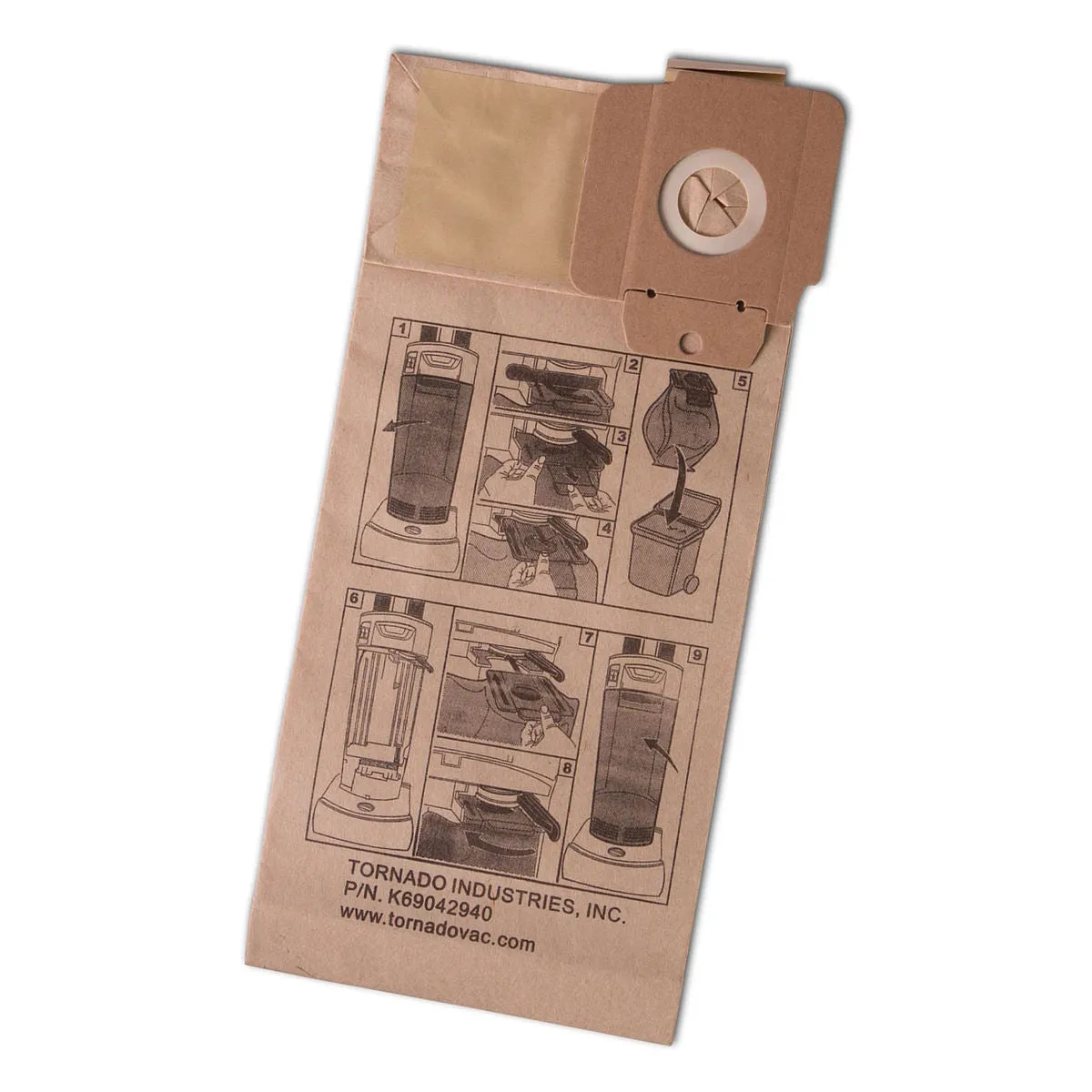 Upright Vacuum Bags (#K69042940) for Tornado® CVD30, CVD38 & Kärcher® CV 300