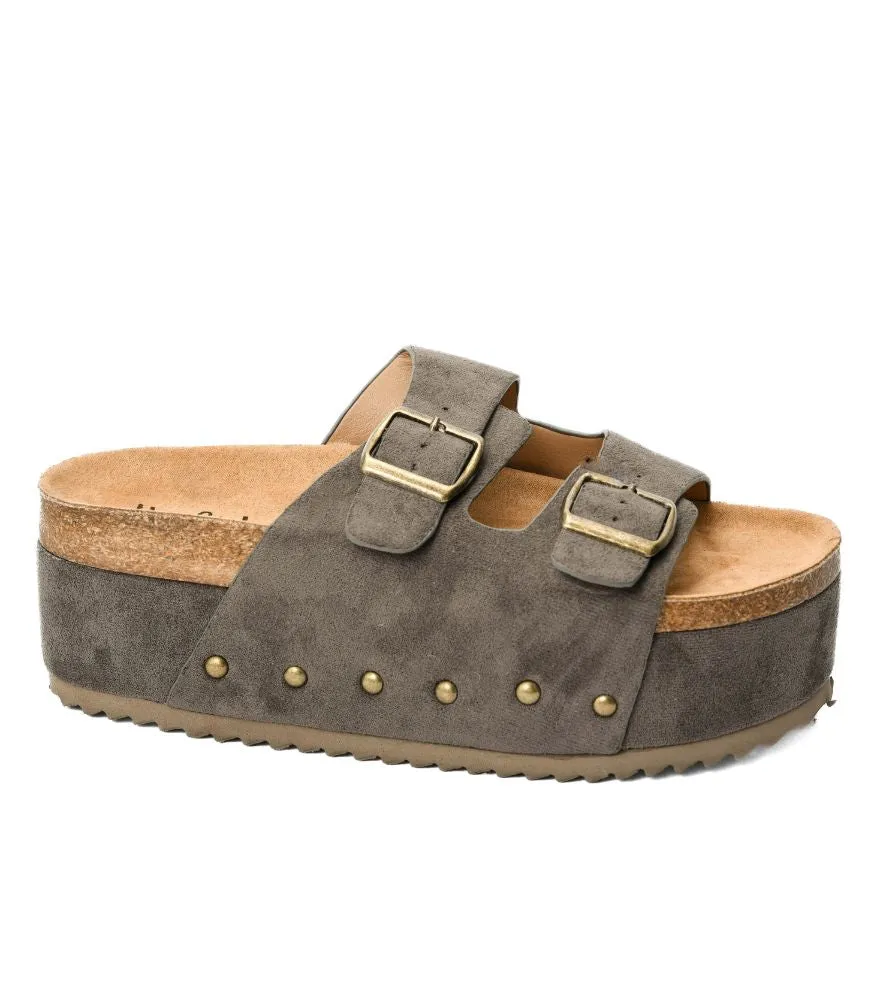 Wannabe in Grey Faux Suede by Corkys